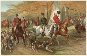 Prince Prints: Edward, Prince of Wales, and Lord Cork, with the Royal Stag Hounds Date: 1885