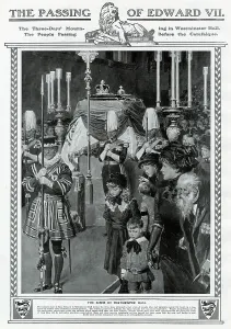 Waiting Prints: Edward VII lying-in-state in Westminster Hall