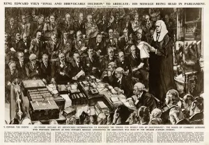 Report Prints: Edward VIII abdication message read in Parliament