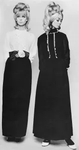 Modelling Prints: Edwardian style 1960s evening dresses