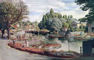 Richmond Prints: Eel Pie Island from Twickenham