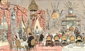 Chandelier Prints: Egypt Hunt Breakfast 19C