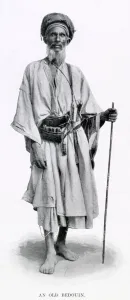 Cairo Prints: Egyptian man from Cairo wearing traditional clothing. Date: 1902