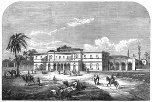 Alexandria Prints: The Egyptian railway terminus at Alexandria, 1858