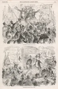 Election Prints: Elections of 1852 by Phiz