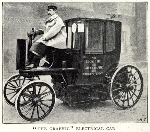 Golden Prints: Electric cab 1897