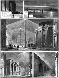 Steps Prints: Electric lighting in the city