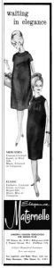 Cocktail Prints: Elegance Maternelle maternity fashion, 1965