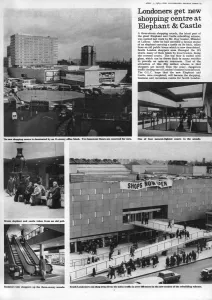 Shopping Prints: Elephant and Castle shopping centre opens, 1965