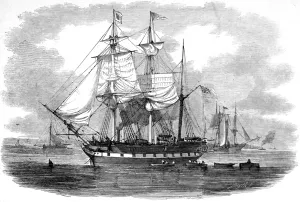 Masted Prints: The Emigrant Ship Artemisia, 1848