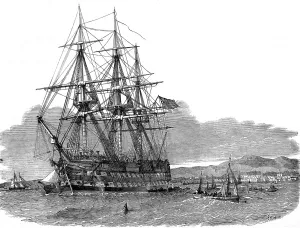 December Prints: The Emigrant Ship Hercules off Cambelton, Scotland, 1853