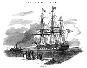 Vincent Prints: Emigrant ship St Vincent