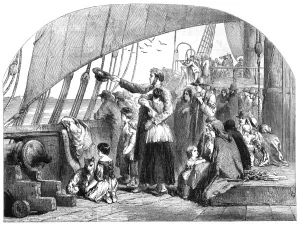Sighted Prints: Emigrants on Deck