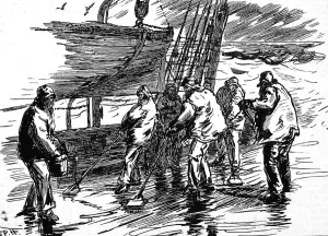 Steamer Prints: Emigration. From New to Old England, in the Iman Steamer. Ho