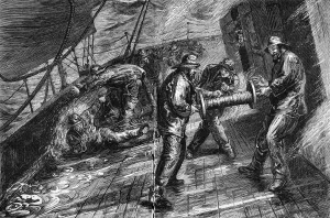 Bringing Prints: Emigration. From New to Old England, in the Inman Steamer C