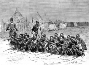 Armed Prints: Emin Pashas Irregular Troops, c. 1887