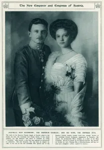 Austria Prints: Emperor Charles I of Austria with Princess Zita