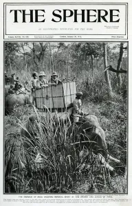 Hunt Prints: Emperor of India enjoying sport in the jungle 1912
