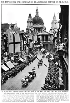 24th Prints: Empire Day and Coronation thanksgiving service at St Paul s