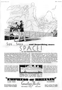 Cruise Prints: Empress of Britain advertisement, 1931
