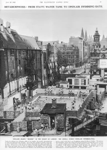 Holborn Prints: Endell Street Open Air Swimming Pool