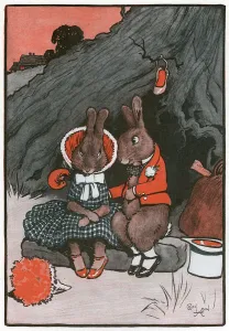 Cecil Aldin Prints: Enfin Seul (Alone at Last) by Cecil Aldin