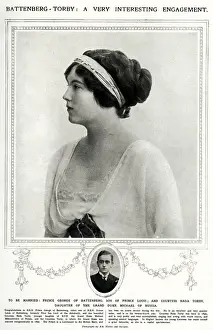 Engagement Prints: Engagement of George of Battenberg & Countess Nada Torby