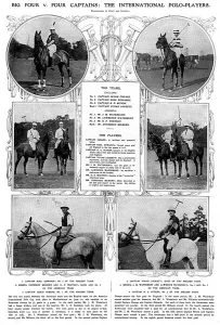 Tournament Prints: England and America polo teams, 1913