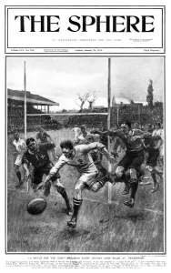 Rugby Prints: England rugby victory 1914
