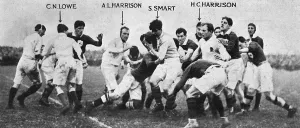 Rugby Prints: England v Ireland rugby match 1914
