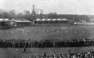 International Prints: England v Scotland football at the Crystal Palace, 1905
