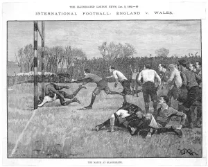 Rugby Prints: England V Wales Rugby