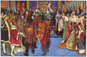 Queens Prints: Englands monarchs of the past greet George V