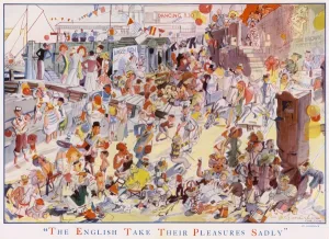 Crowd Prints: The English Take Their Pleasures Sadly by Gooderham