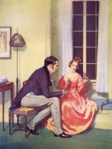 Eyes Prints: Entangled - two lovers play with wool