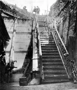 Highly Prints: The entrance to a captured German dug-out