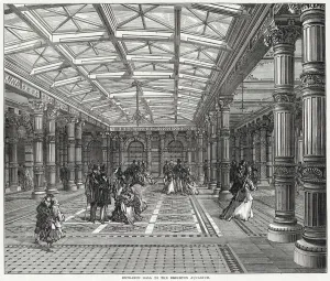 1872 Prints: Entrance Hall to the Brighton Aquarium, designed by Eugenius Birch. Date: 1872