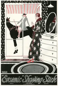 Attraction Prints: Erasmic Shaving Stick advertisement, 1918