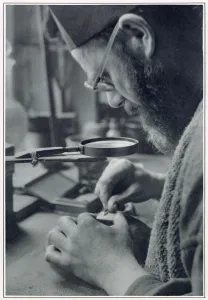 English Prints: Eric Gill, sculptor and printmaker, at work