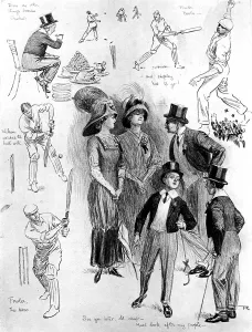 Eton Prints: The Eton vs. Harrow Cricket Match, 1910