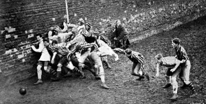 College Prints: The Eton Wall Game, 1916