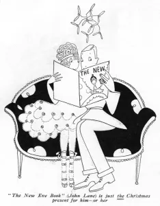 Columnist Prints: Eve reading The New Eve Book, 1917