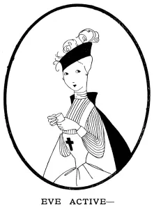Nursing Prints: Eve in Tatler as a nurse, WW1