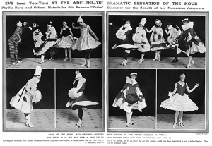Columnist Prints: Eve of The Tatler in the revue, Tina at the Adelphi, WW1