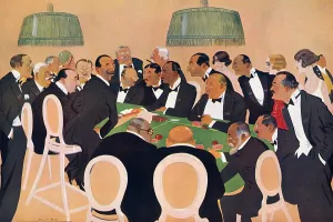 Personalities Prints: An Evening in the Casino at Deauville by Mundo