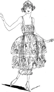 Elspeth Prints: Evening dress by Elspeth Phelps