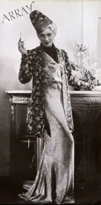 Head Prints: Evening ensemble from Debenham & Freebody, 1936