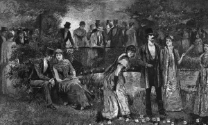 Regent Prints: An Evening Fete in Regents Park, London, 1887