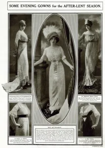 Satin Prints: Evening gowns 1912