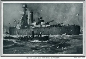 Warships Prints: Our ever-ready battleships by G. H. Davis